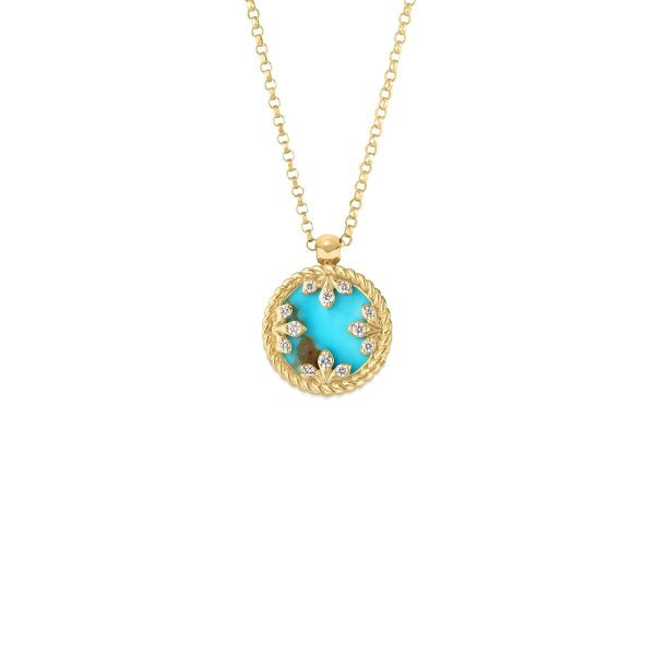 18K Yellow Gold Diamond Pendant
