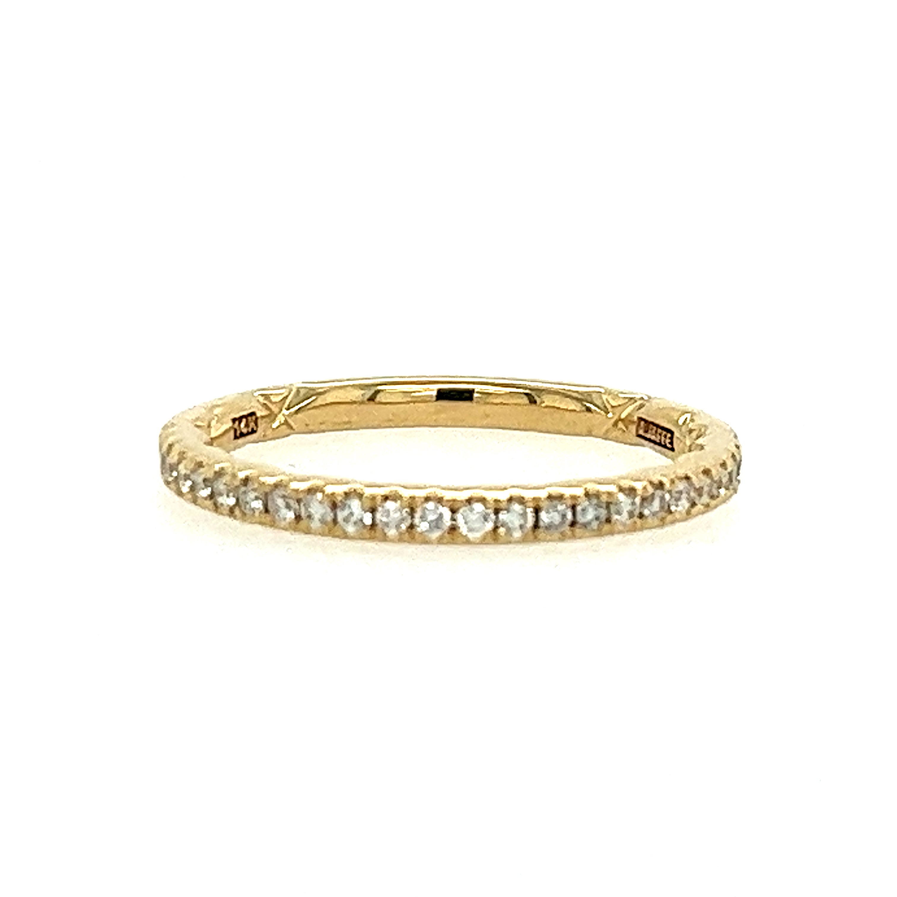 14K Yellow Gold Diamond Wedding Band