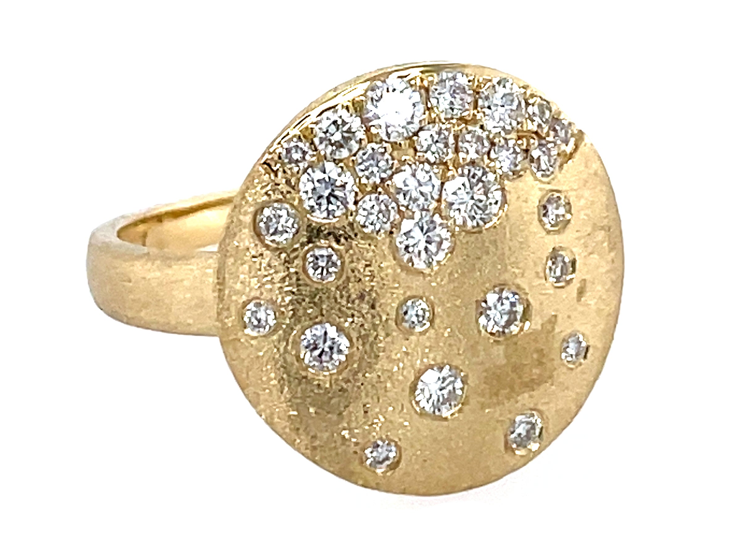 14K Yellow Gold Confetti Diamond Fashion Ring