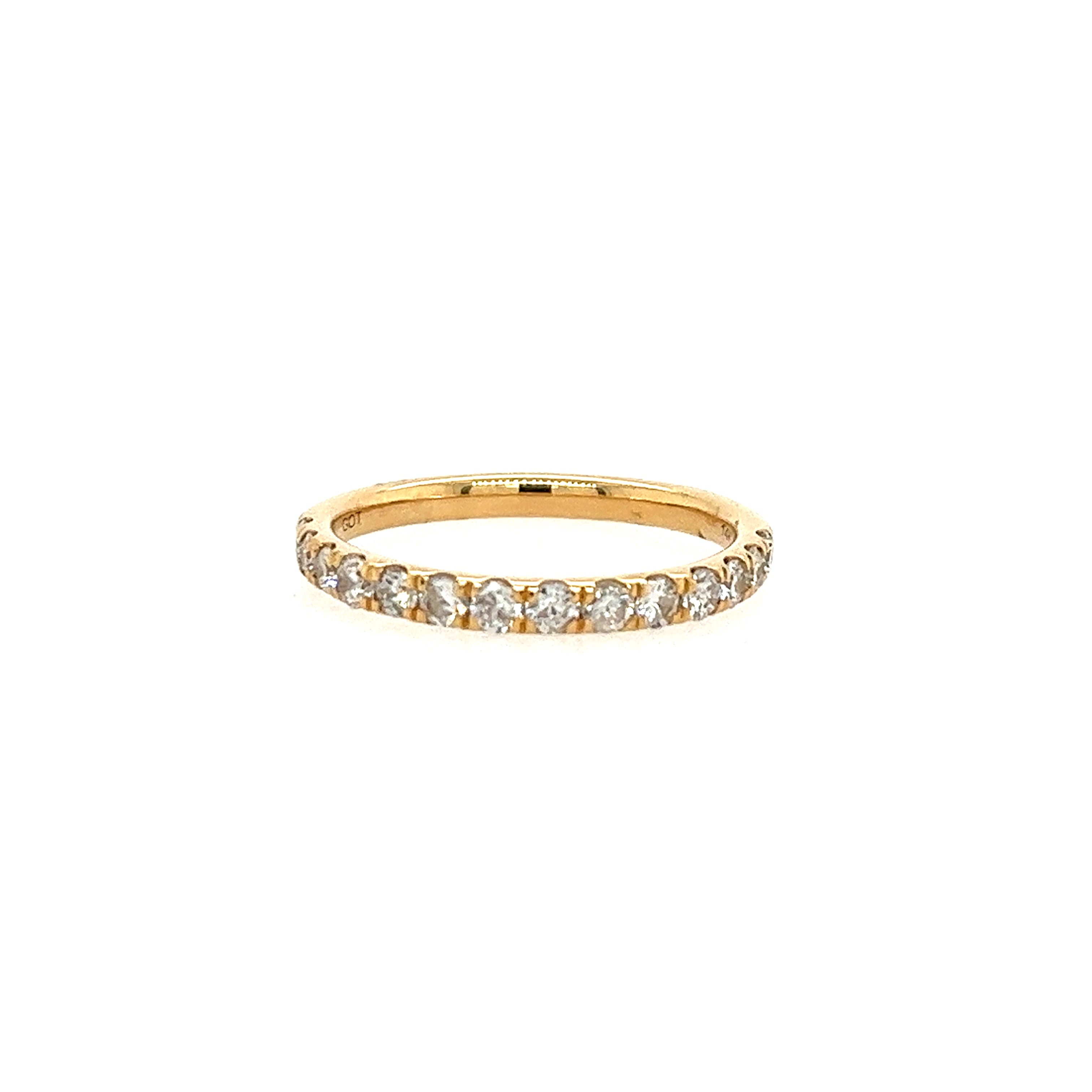14K Yellow Gold Lakeshore Diamond Wedding Band