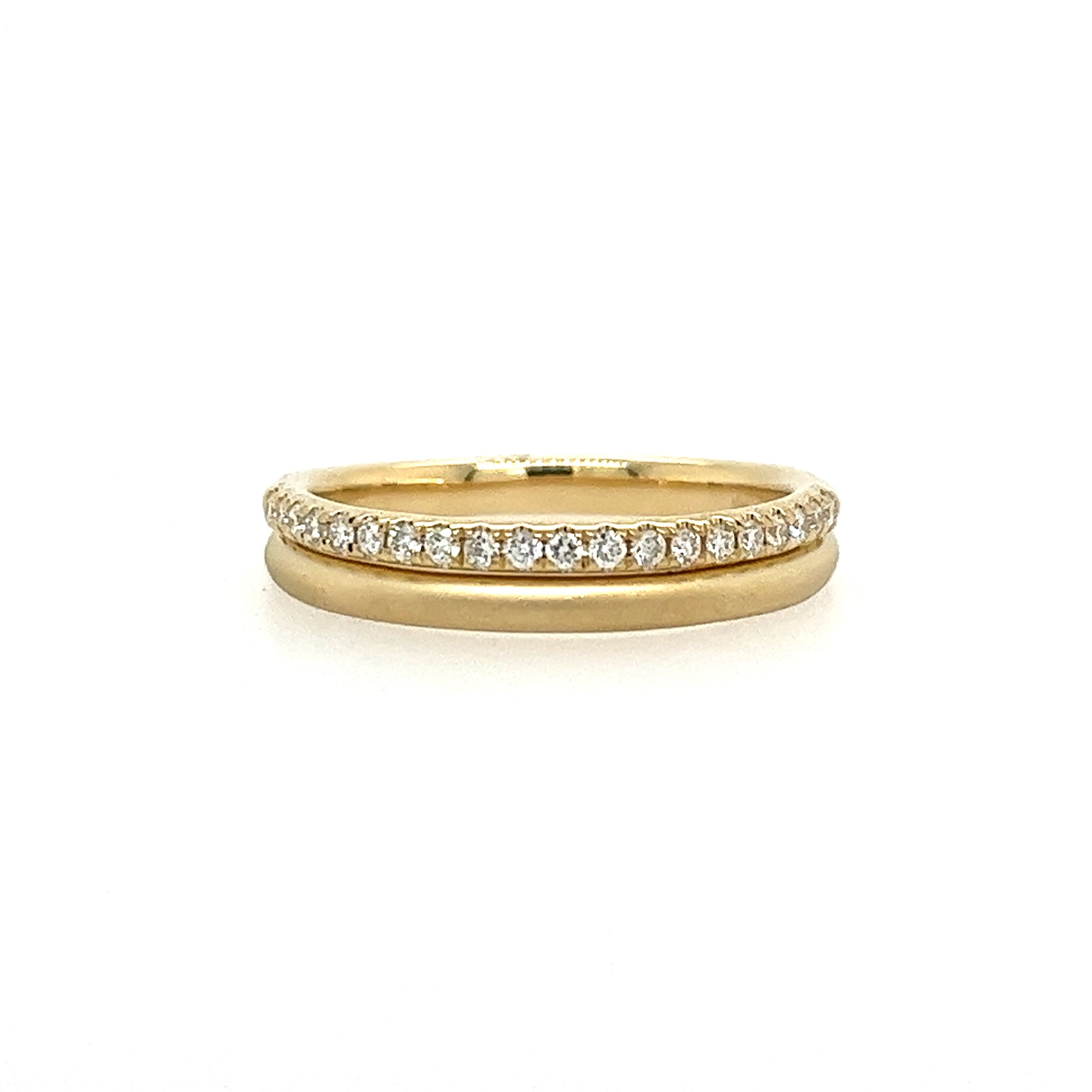 14K Yellow Gold Diamond Fashion Ring