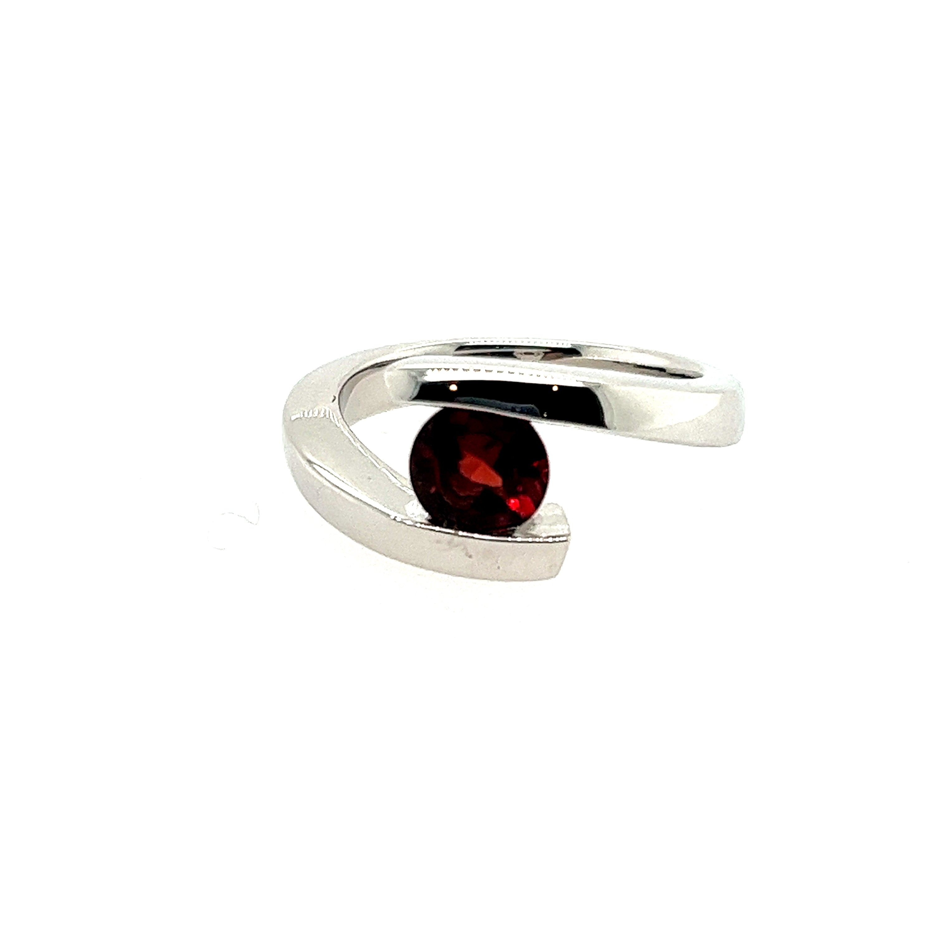 Sterling Silver Garnet Ring