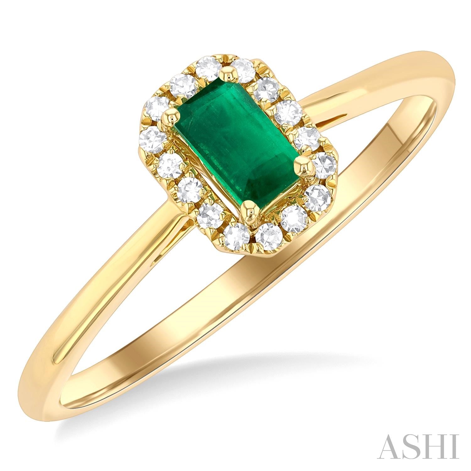 10K Yellow Gold Emerald Ring