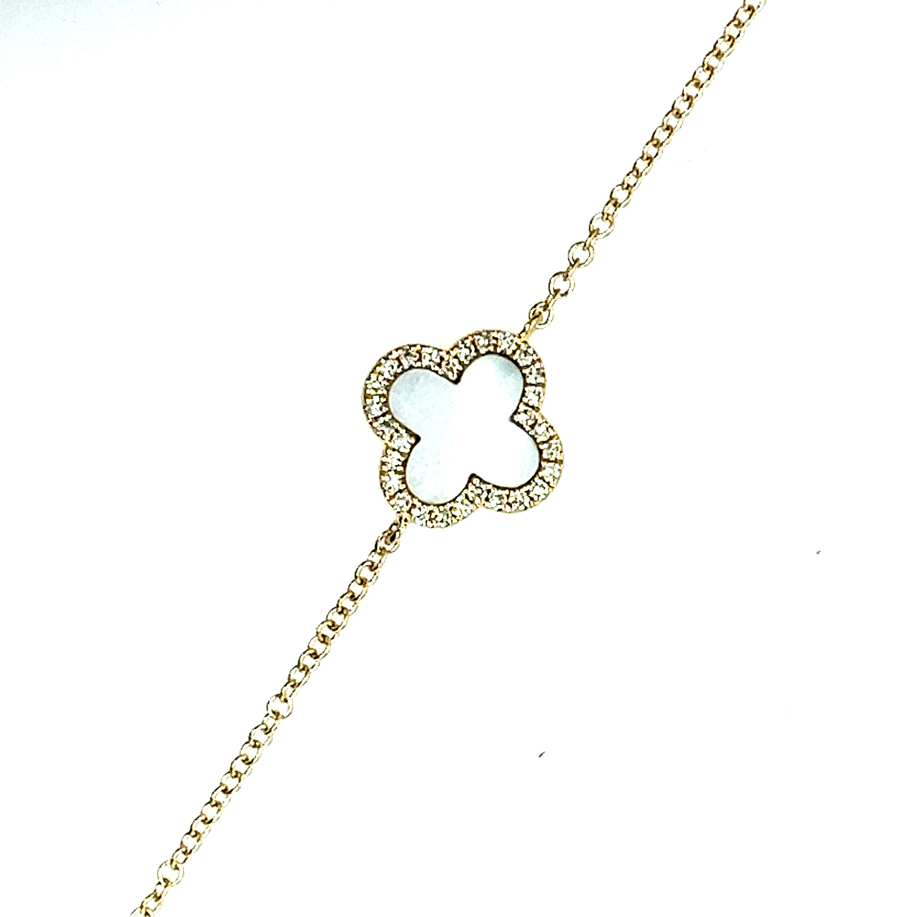 14K Yellow Gold Diamond Bracelet