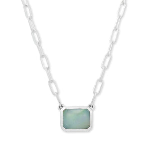 Sterling Silver Opal Pendant
