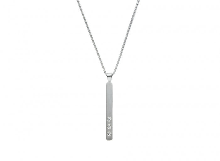 Sterling Silver Diamonds Pendant