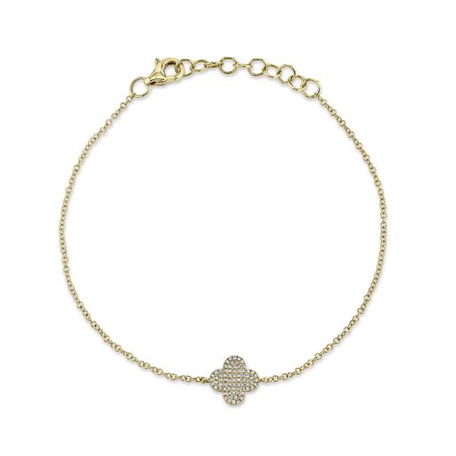 14K Yellow Gold Diamond Bracelet