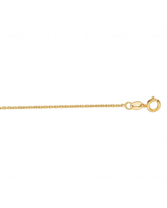14K Yellow Gold Cable Link Necklace