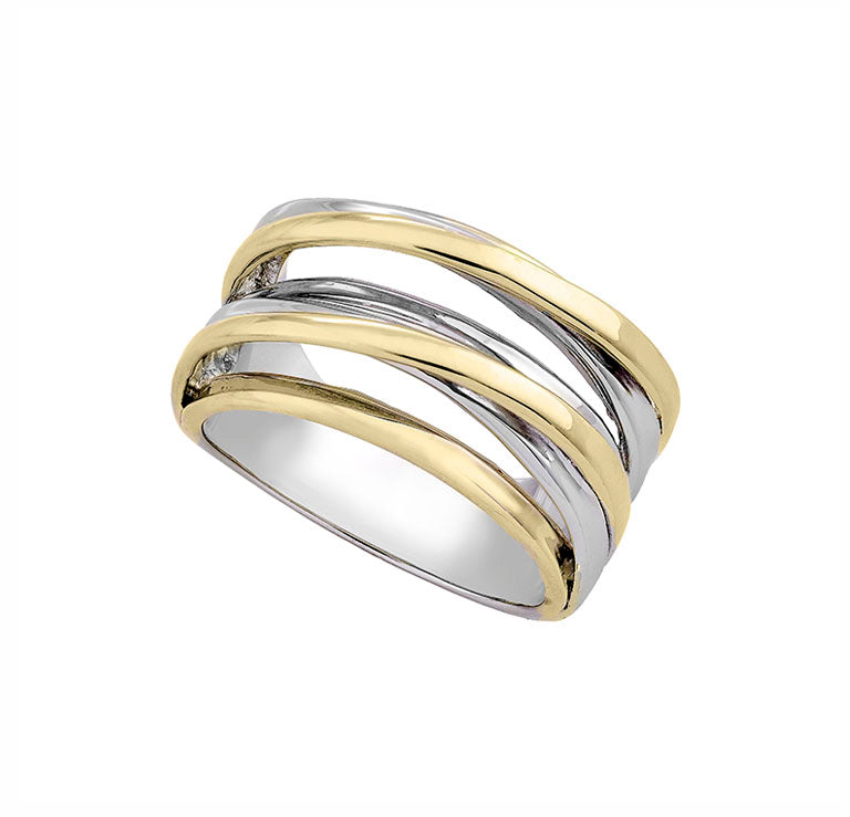 Sterling Silver And Vermeil Ring