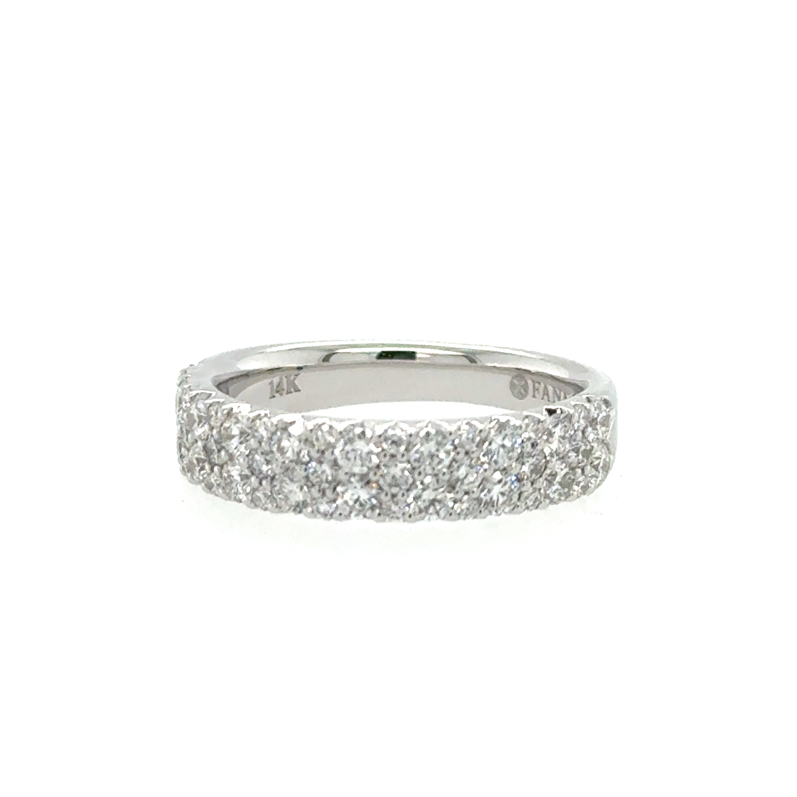 14k White Gold Diamond Fashion Ring