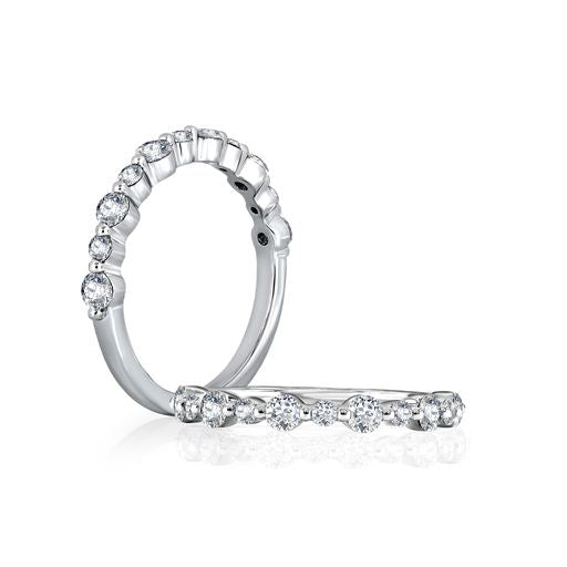 18k White Gold Fancy Diamond Wedding Band