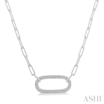 Sterling Silver Diamond Necklace