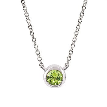 Sterling Silver Peridot Pendant