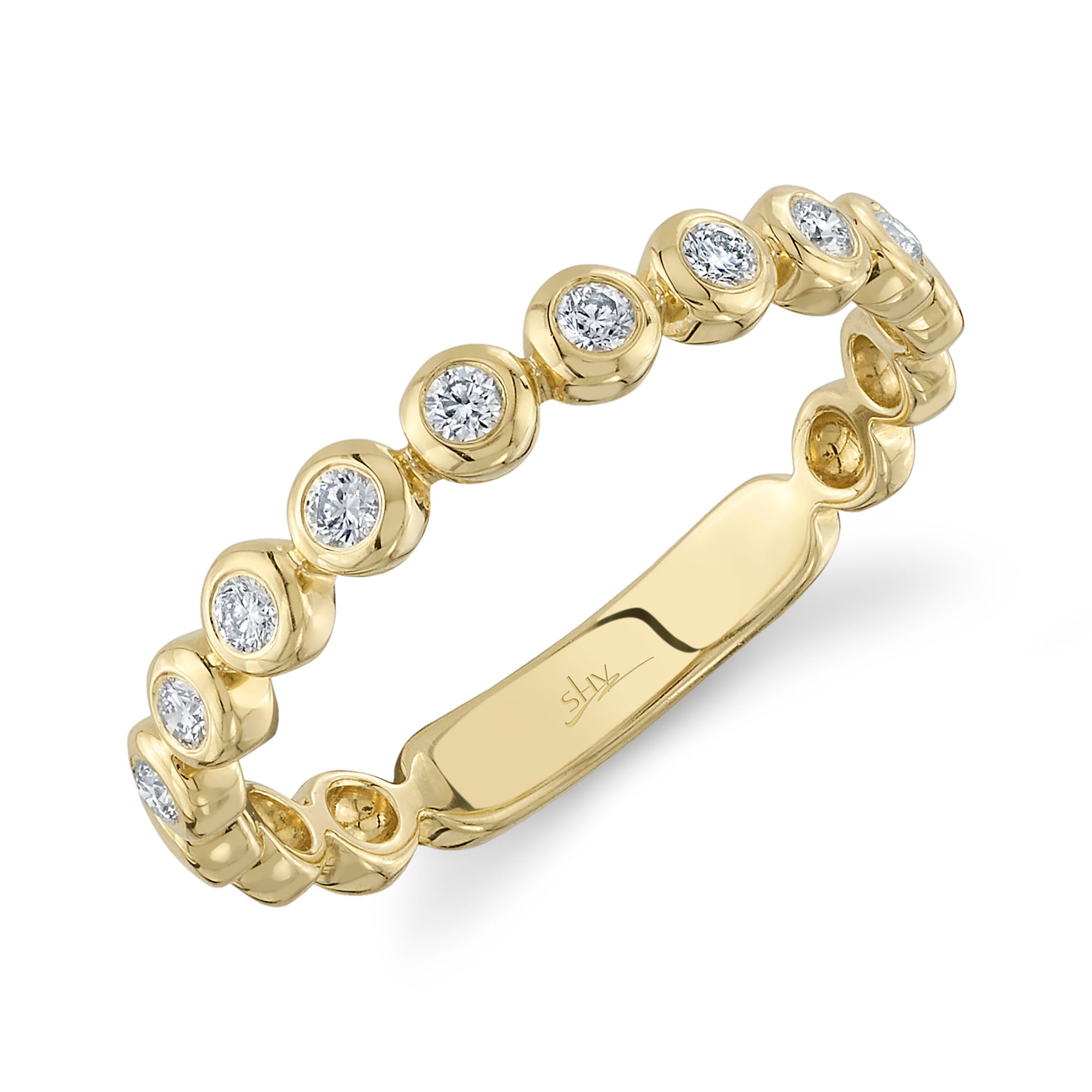 14K Yellow Gold Diamond Fashion Ring - Shy Creation