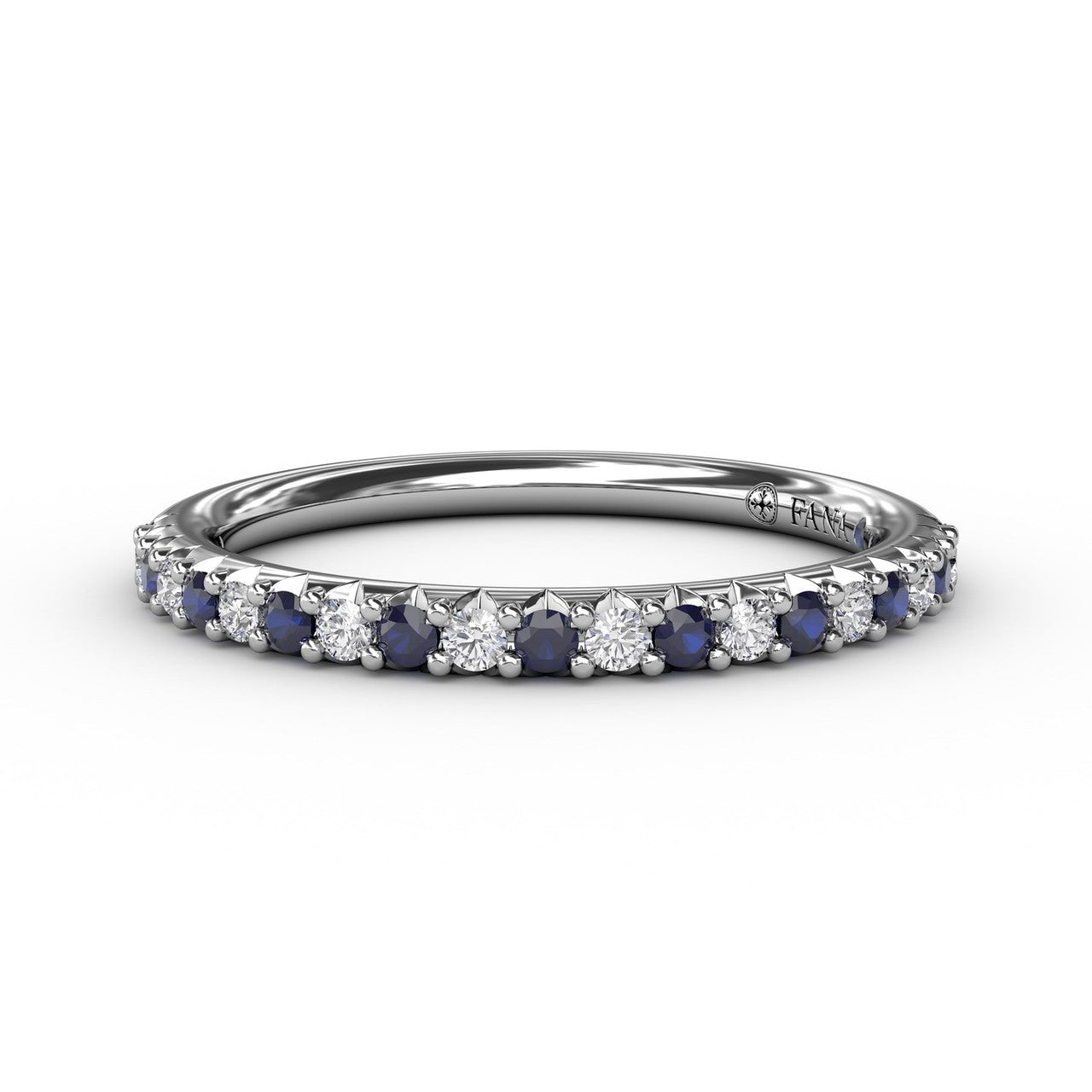 14k White Gold Shared Prong Diamond Anniversary Ring