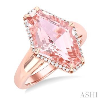 14K Rose Gold Morganite Ring