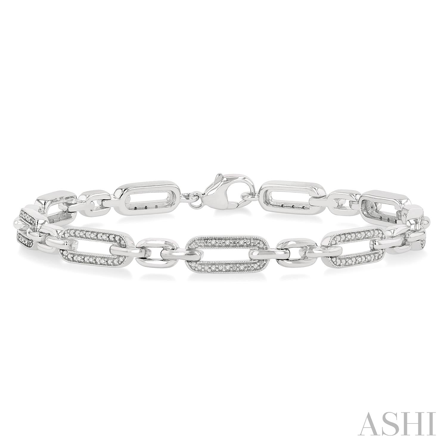 Sterling Silver Diamond Bracelet