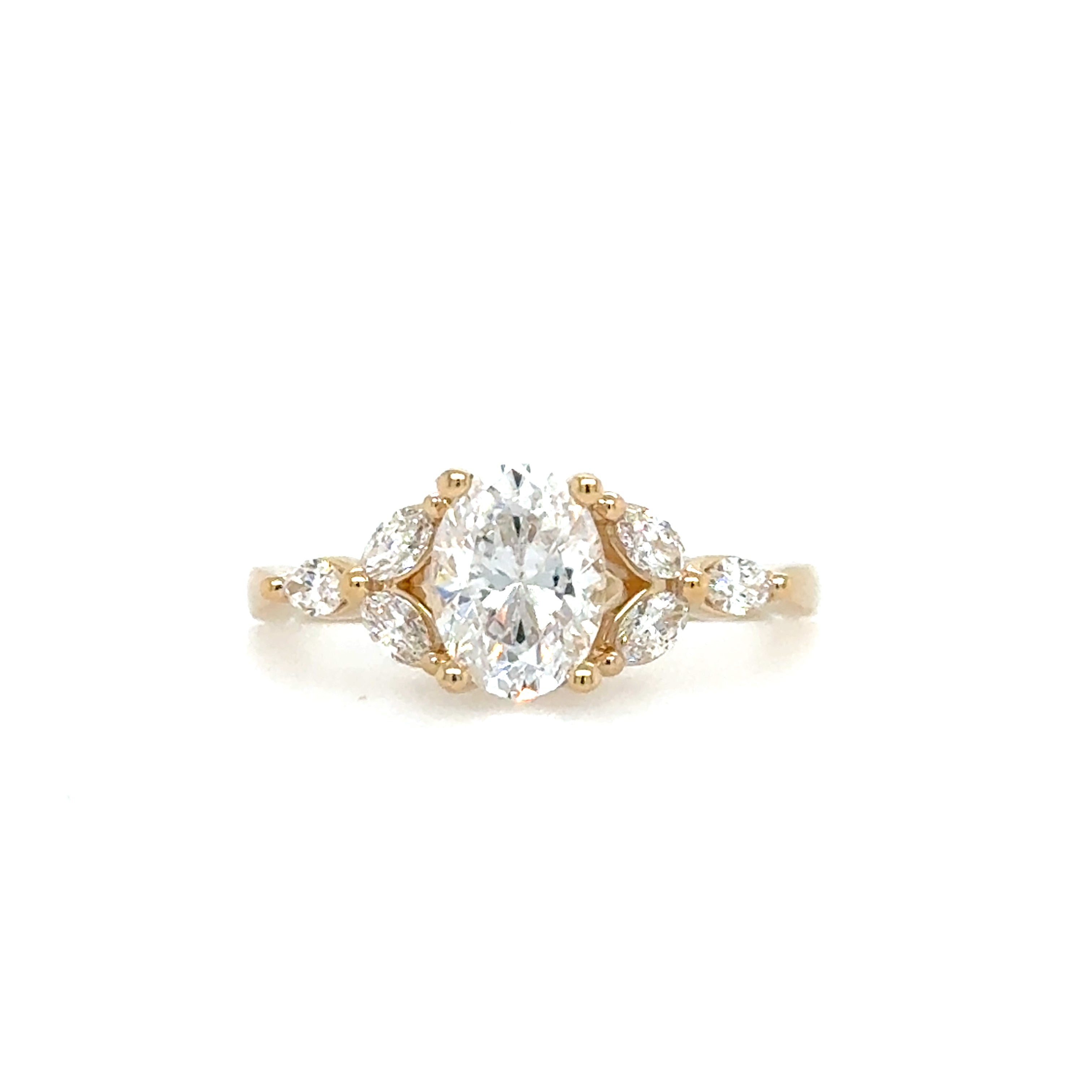 14K Yellow Gold Lakeshore Semi-Mount 
*center stone not included