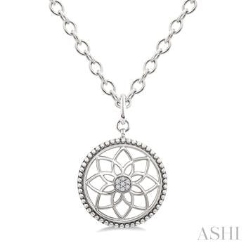 Sterling Silver Diamond Pendant