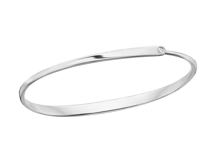 Sterling Silver Diamond Bracelet