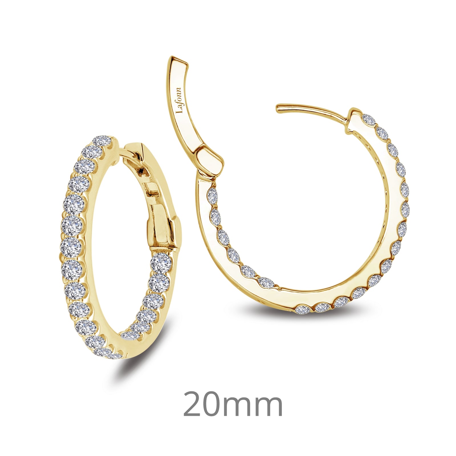 Gold Plated CZ Hoop
