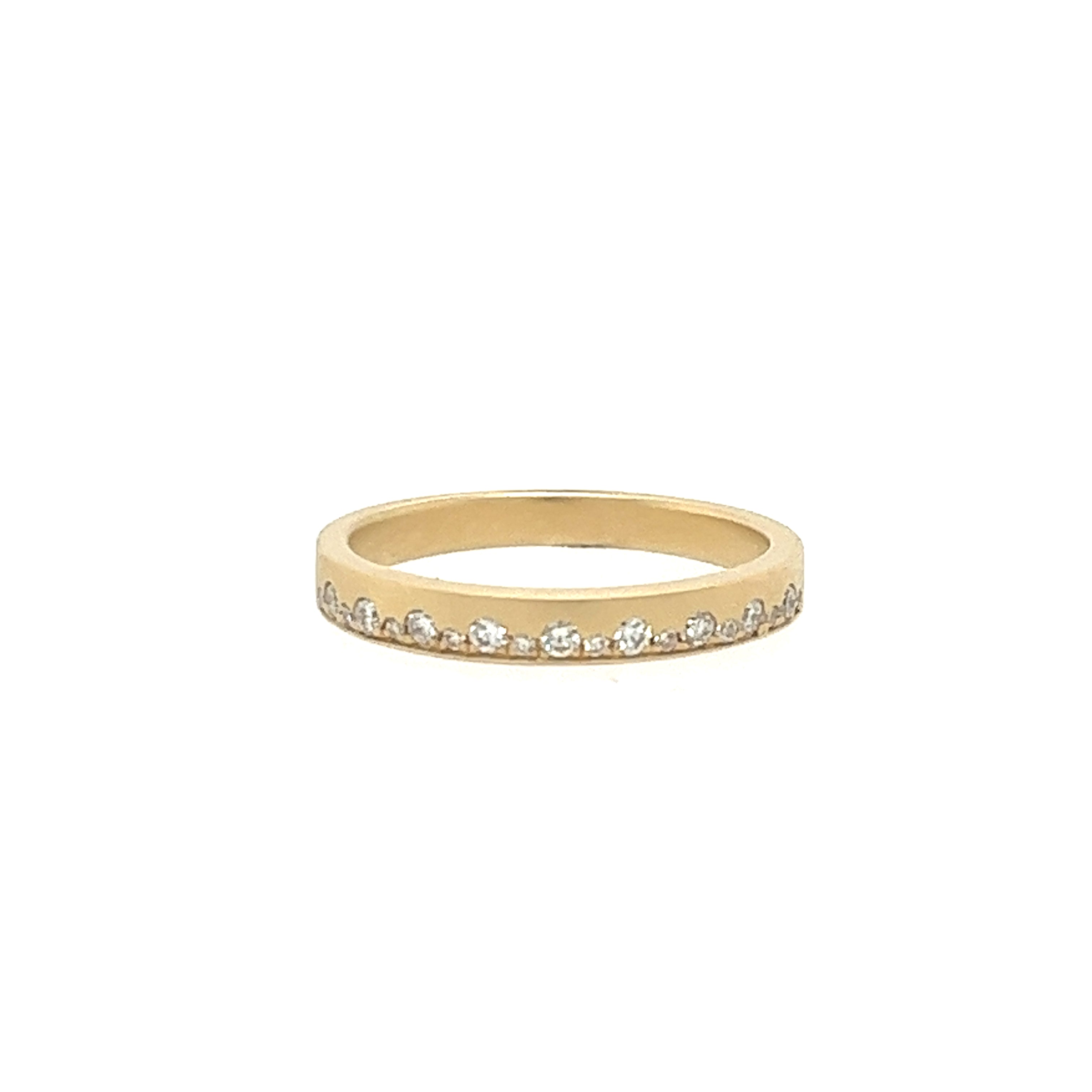 14K Yellow Gold Diamond Fashion Ring