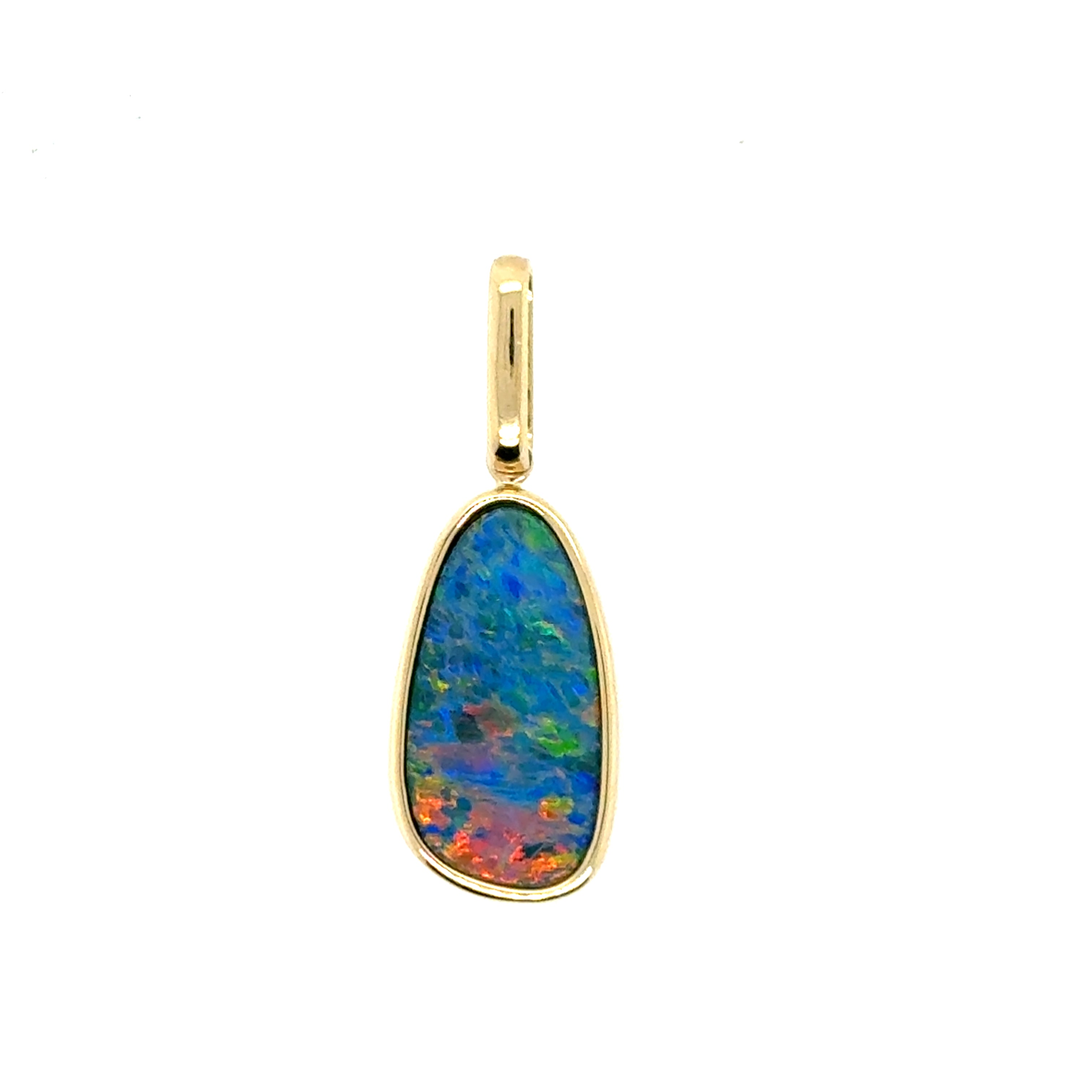 14K Yellow Gold Opal Pendant