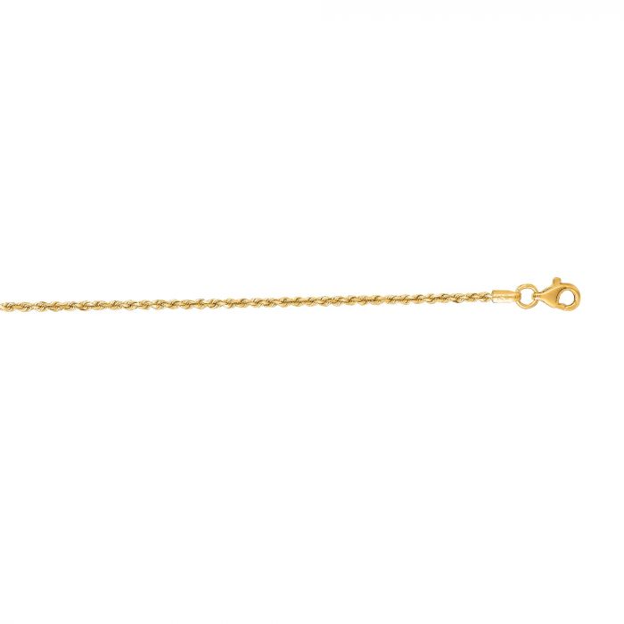 10K Yellow Gold Rope Necklace