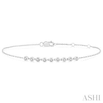 10K White Gold Diamond Bracelet