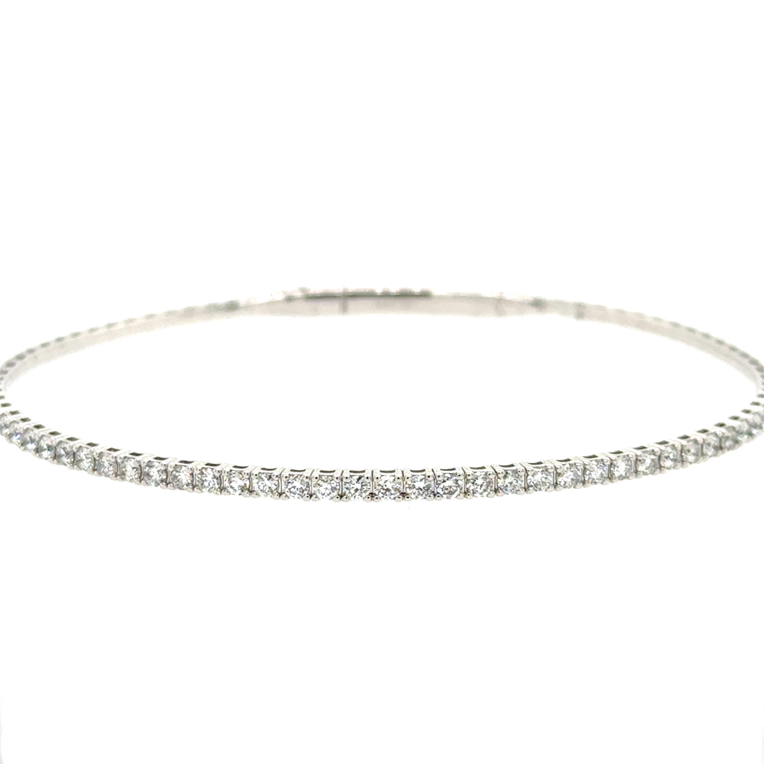 14K Yellow Gold Lakeshore Diamond Bangle Bracelet