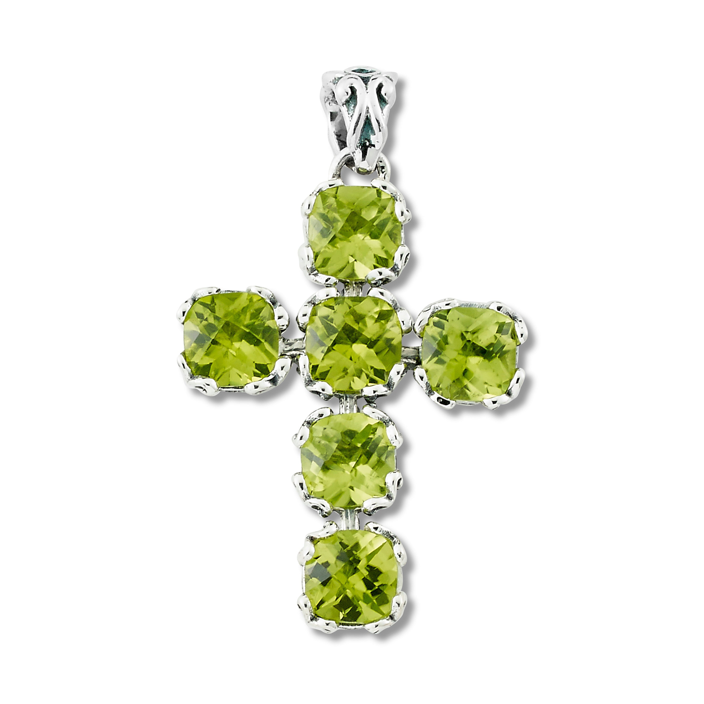 Sterling Silver Peridot Pendant
