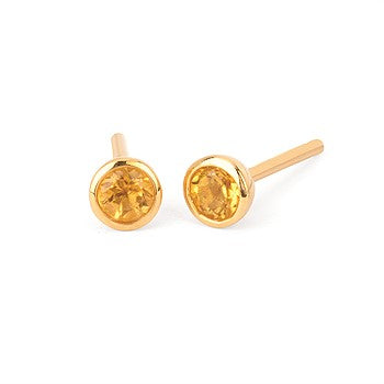 Sterling Silver Citrines Earrings