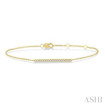 10K Yellow Gold Diamond Bracelet