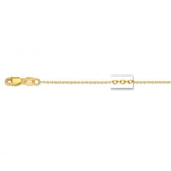 14K Yellow Gold Cable Link Necklace