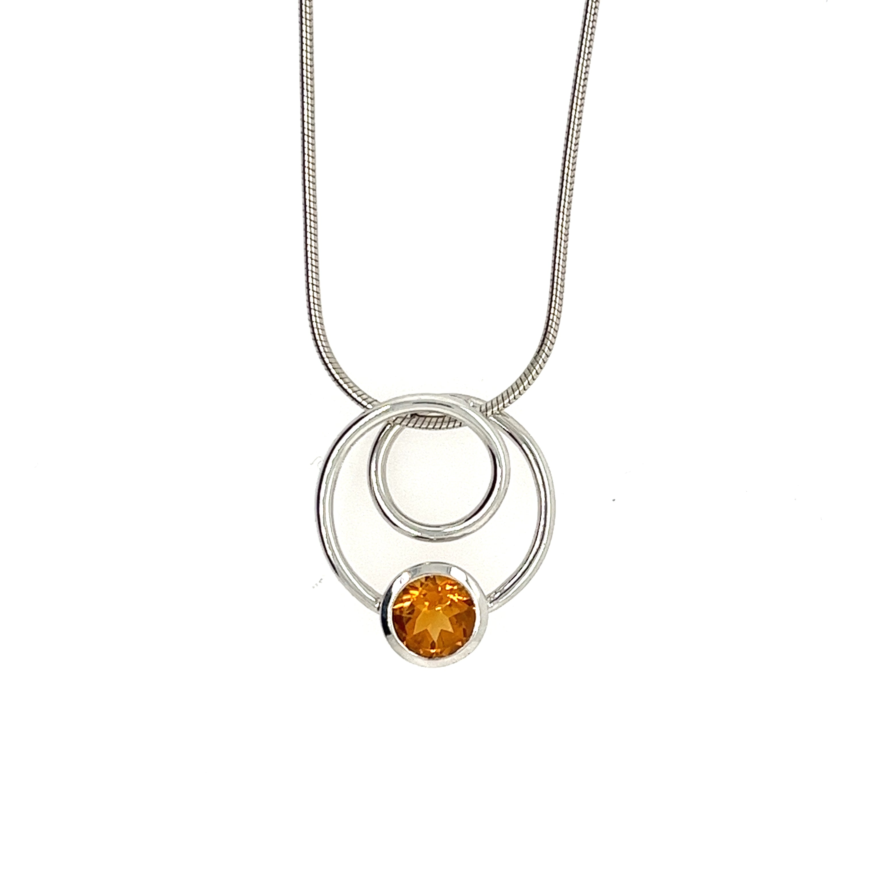 Sterling Silver Citrine Pendant