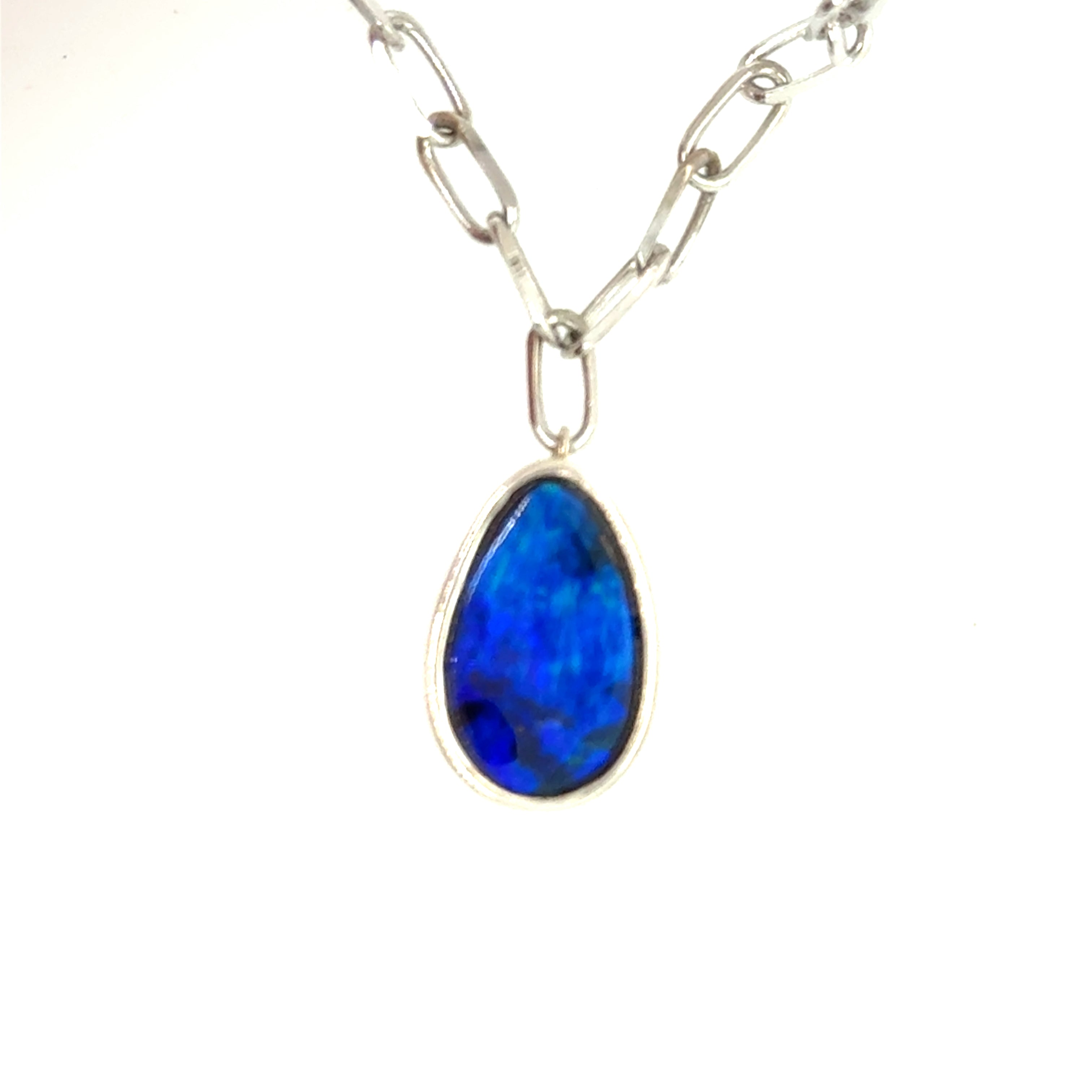 Sterling Silver Opal Pendant
