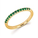 Emerald Stack Ring
