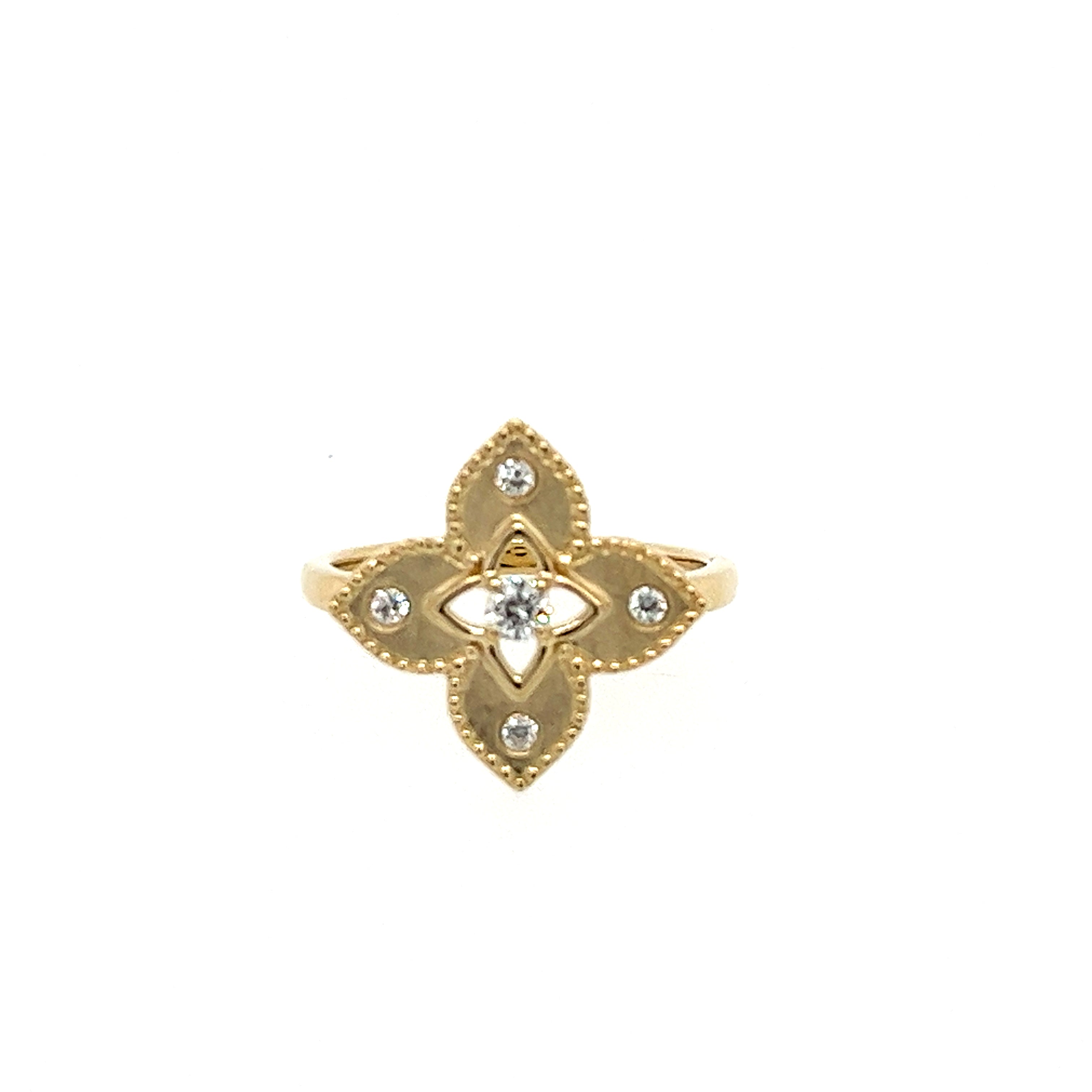 14K Yellow Gold Lakeshore Diamond Fashion Ring
