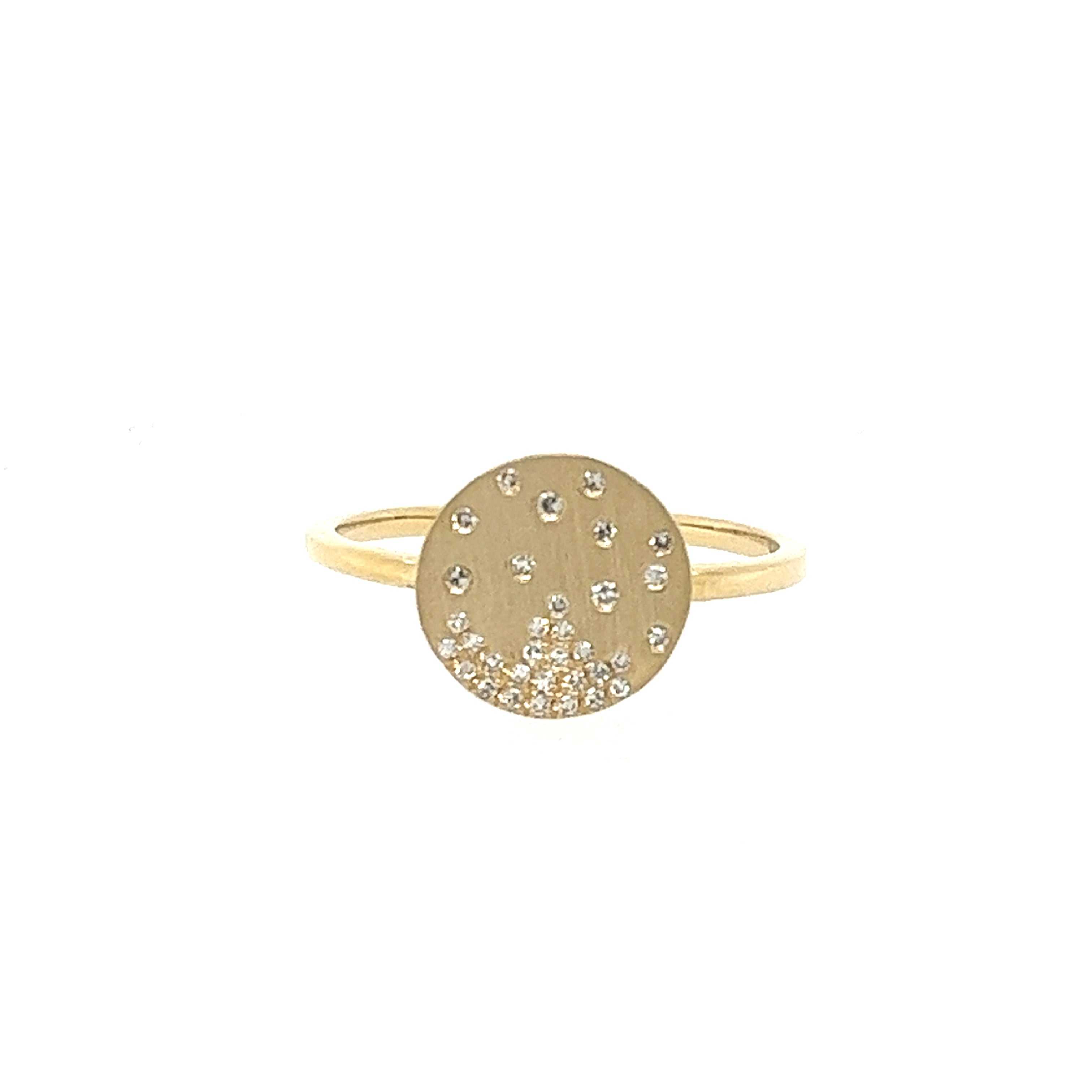 14K Yellow Gold Confetti Diamond Fashion Ring