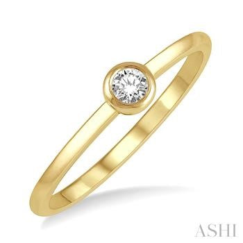 10K Yellow Gold Diamond Fashion Ring