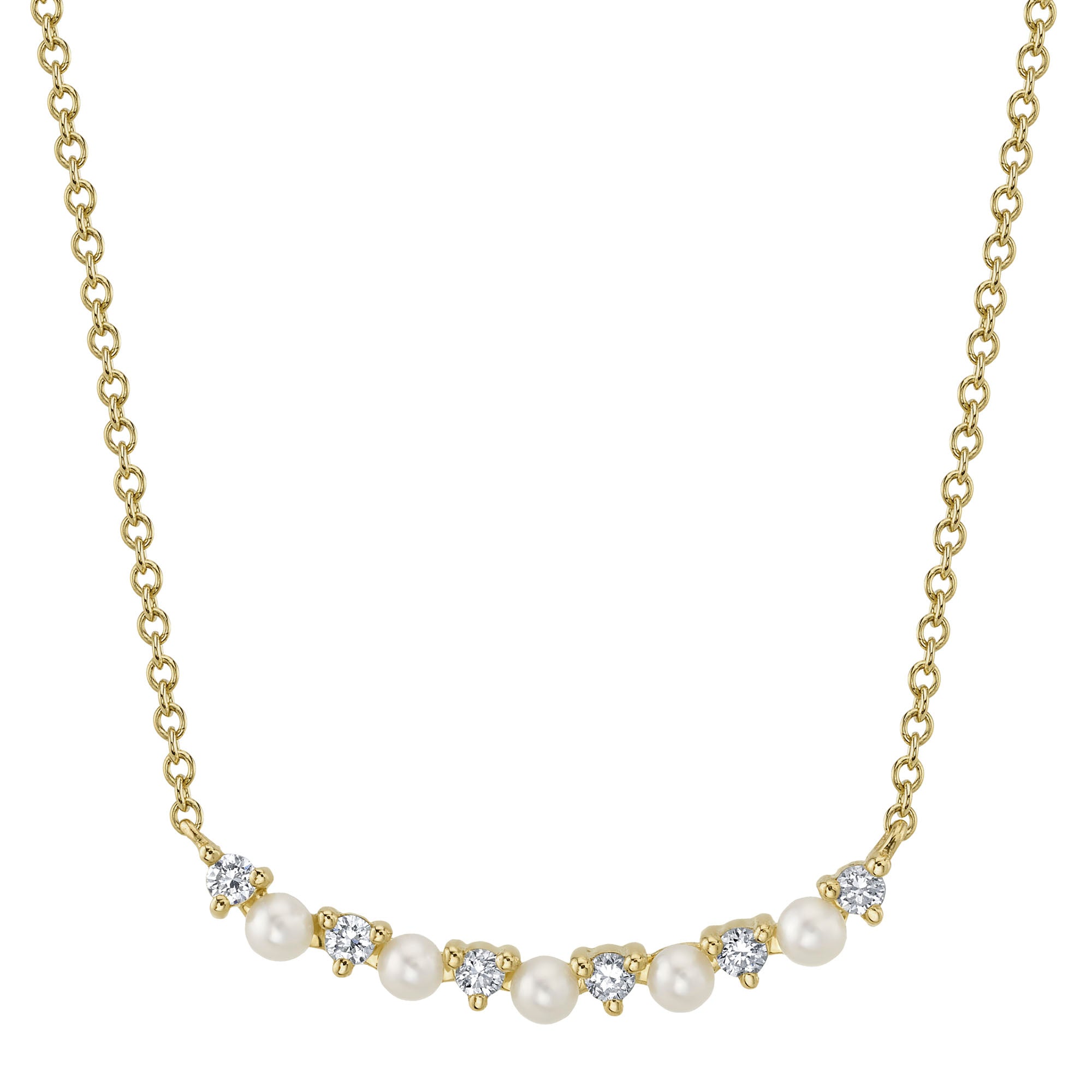 14K Yellow Gold Diamond Pendant