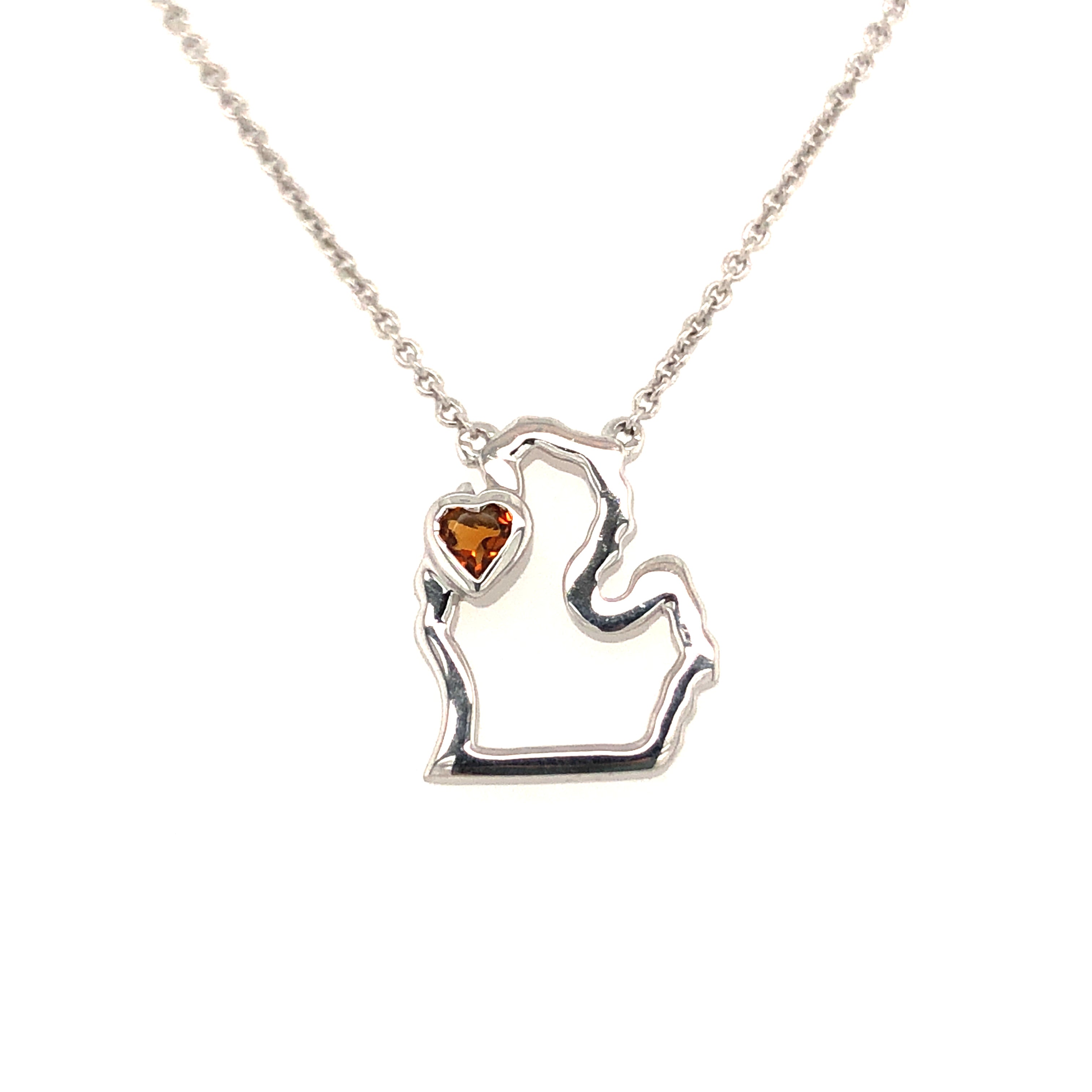 Sterling Silver Citrine Pendant