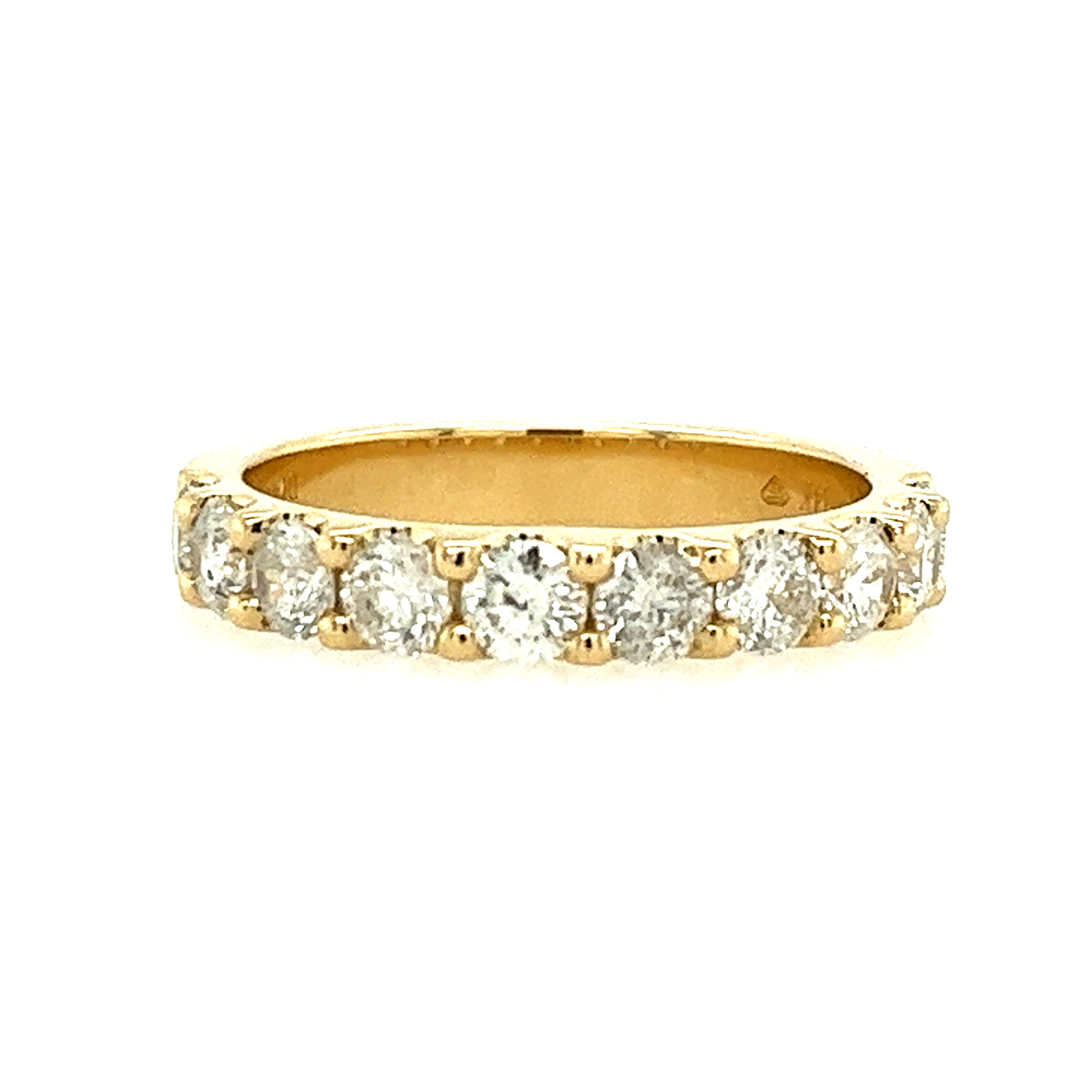 14 Karat Shared Prong Diamond Anniversary Ring