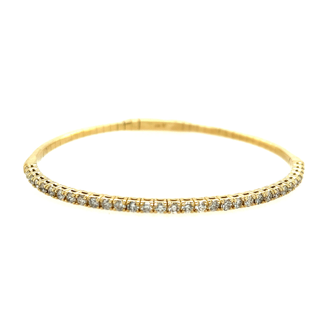 14K Yellow Gold Diamond Flexie Bracelet