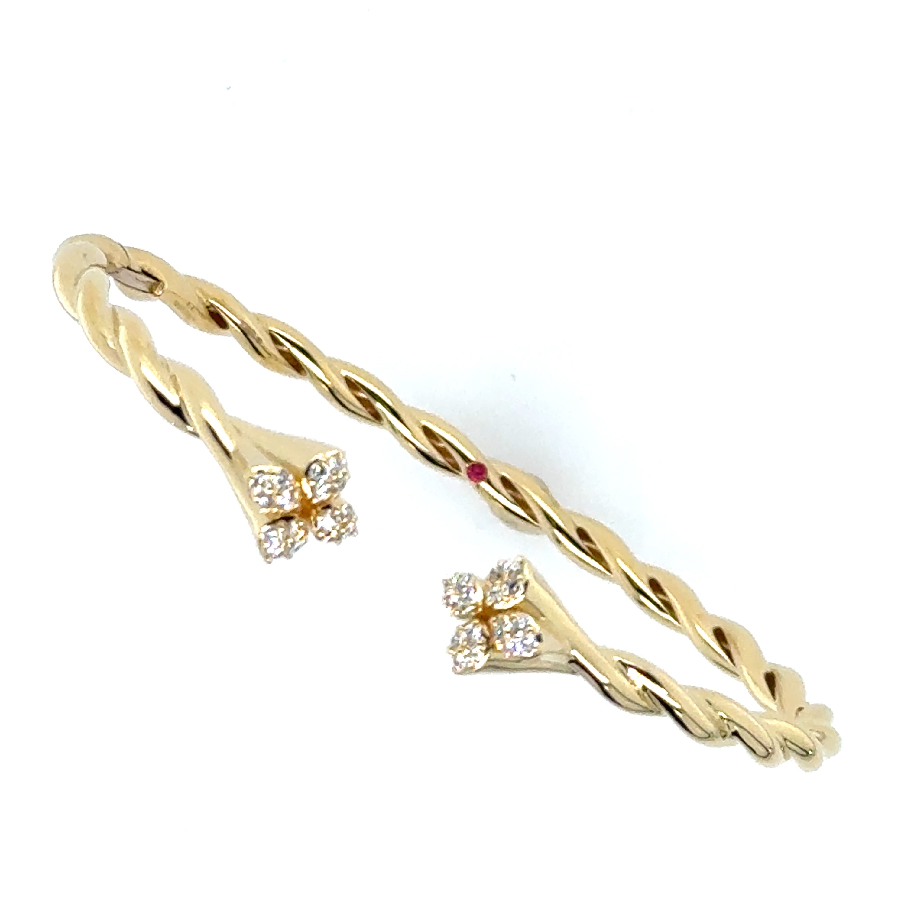 18 Karat Diamond Cuff Bracelet