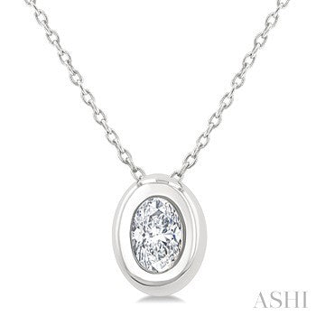 14 Karat Solitaire Diamond Pendant