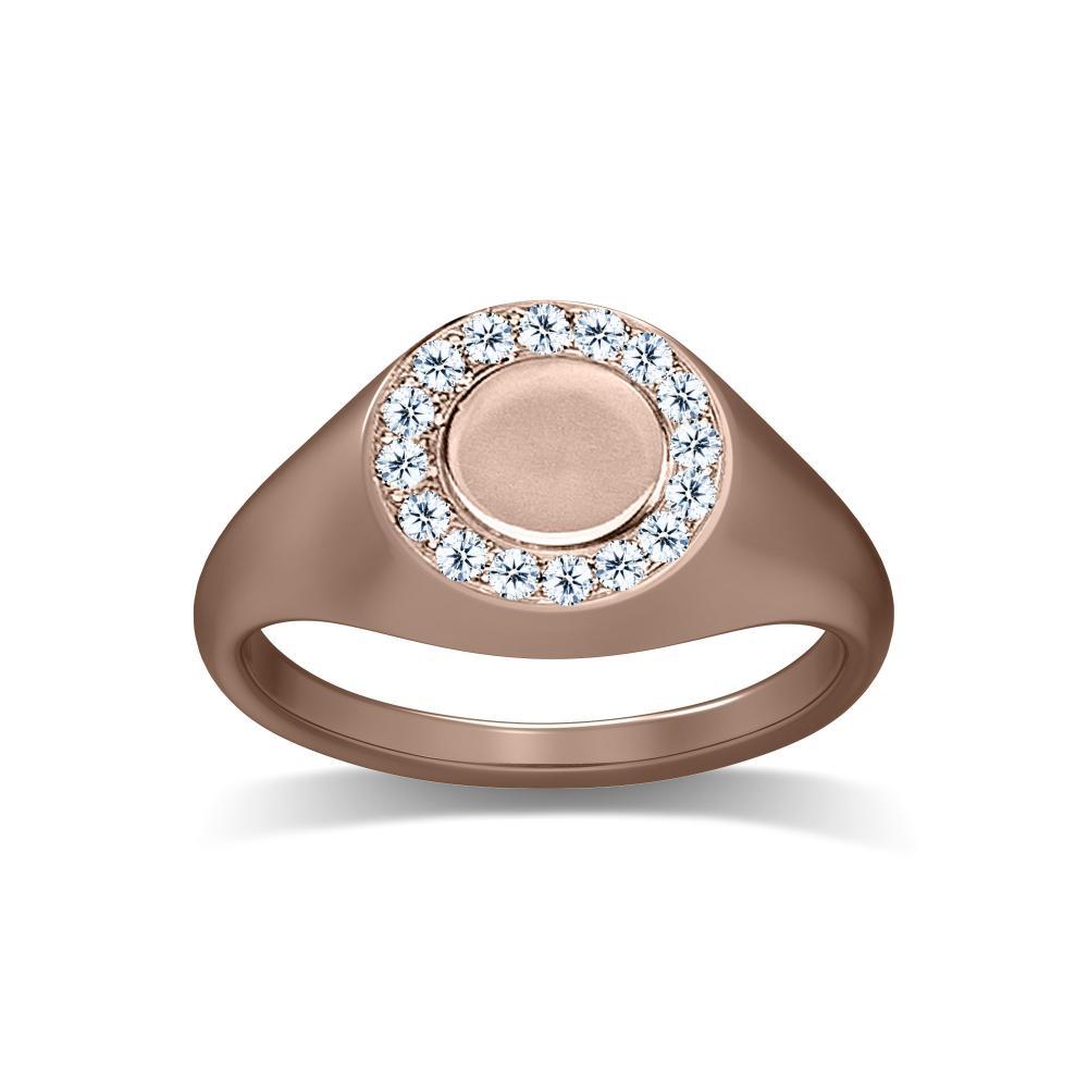 14K Rose Gold Diamond Fashion Ring - Benchmark
