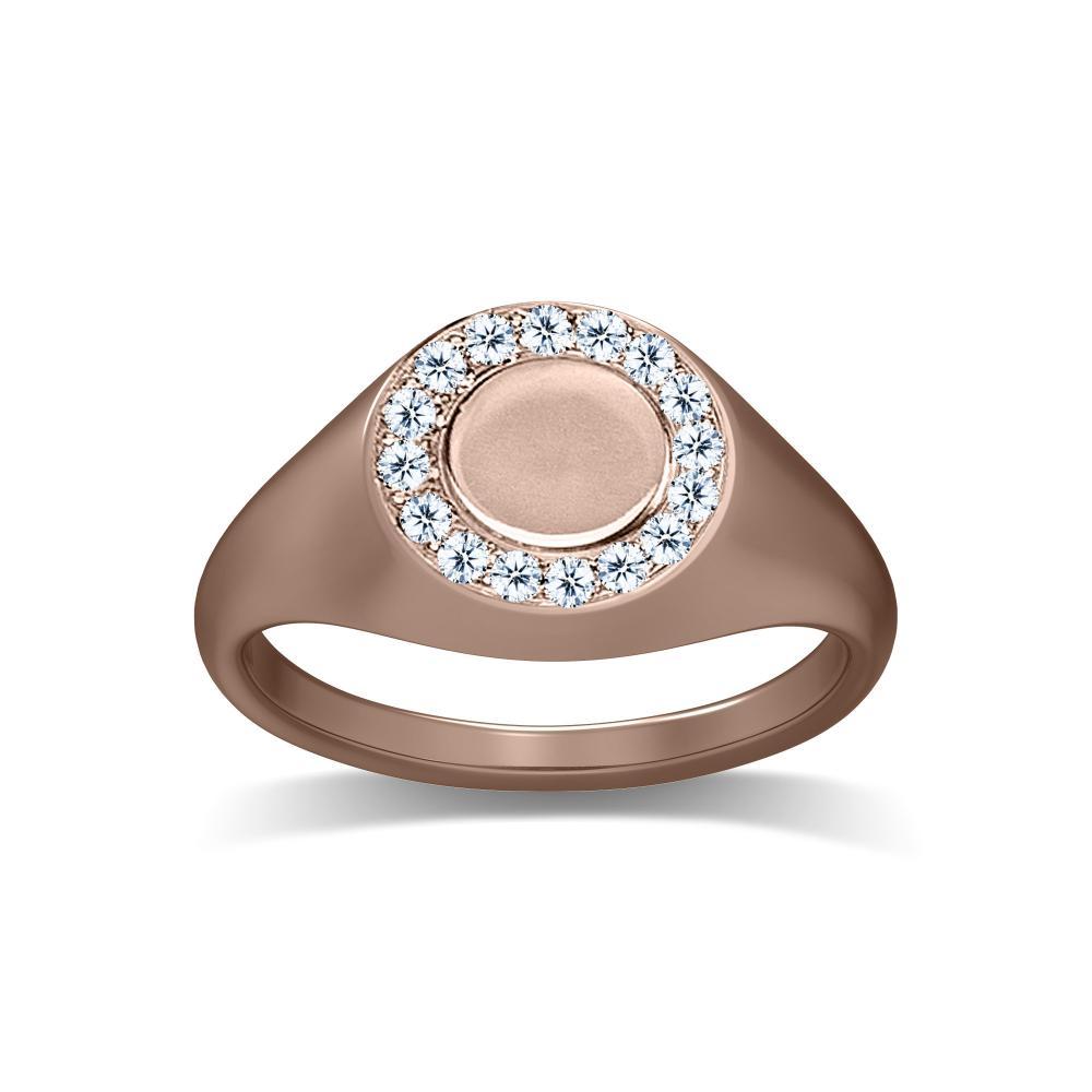 14K Rose Gold Diamond Fashion Ring