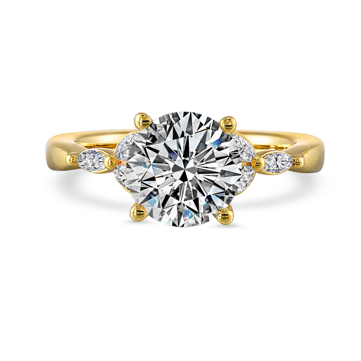 14 Karat Semi Mount Semi-Mount *center stone not included - Gemsone Corp.
