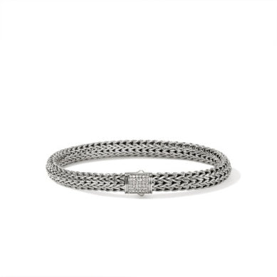 Sterling Silver Diamond Bracelet